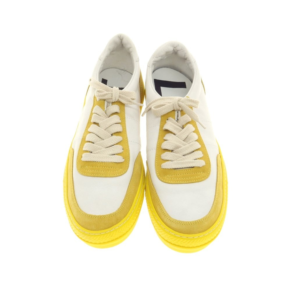 [New outlet] Rove rov leather low-cut sneakers white x mustard yellow [39] [Condition rank N-] [Men&