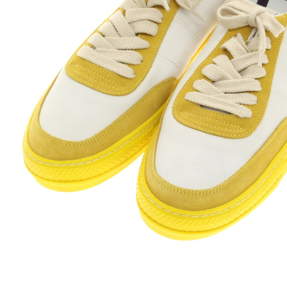 [New outlet] Rove rov leather low-cut sneakers white x mustard yellow [39] [Condition rank N-] [Men&