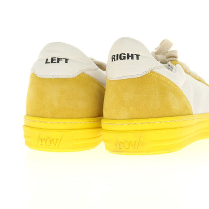 [New outlet] Rove rov leather low-cut sneakers white x mustard yellow [39] [Condition rank N-] [Men&