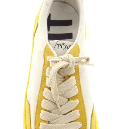 [New outlet] Rove rov leather low-cut sneakers white x mustard yellow [39] [Condition rank N-] [Men&