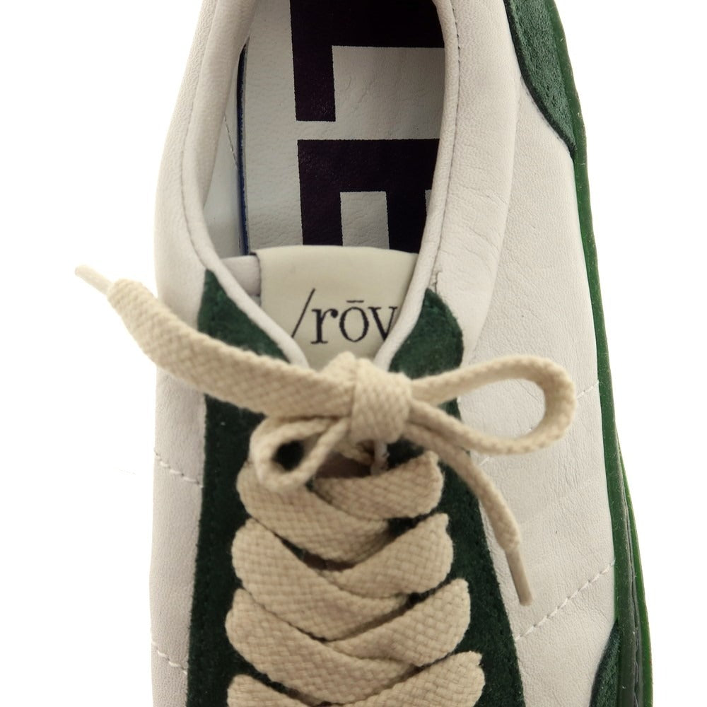 [New outlet] Rove rov leather low-cut sneakers white x green [39] [Condition rank N-] [Men&