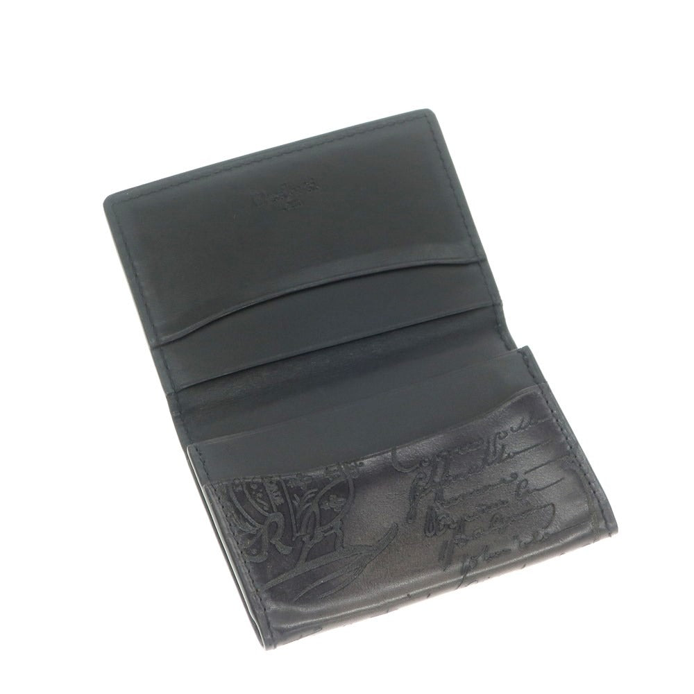 [Used] Berluti Calligraphy Business Card Holder Dark Gray [BLK] [S/S/A/W] [Condition Rank B] ​​[Men&