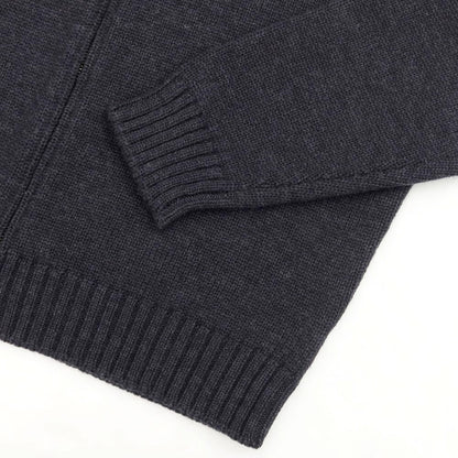 [Used] ZANONE mid-gauge wool zip-up cardigan, charcoal gray [size 46] [GRY] [A/W] [Condition rank B] ​​[Men&