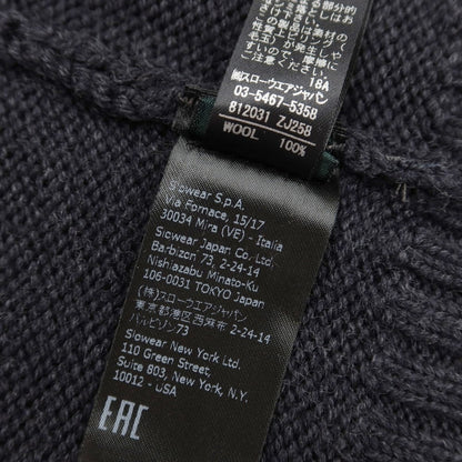 [Used] ZANONE mid-gauge wool zip-up cardigan, charcoal gray [size 46] [GRY] [A/W] [Condition rank B] ​​[Men&