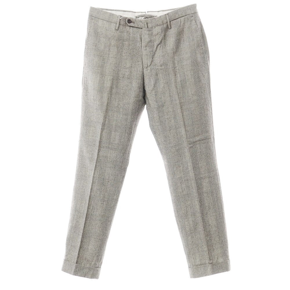 [Used] INCOTEX Wool Check Dress Slacks Pants, Grey [Size 46] [GRY] [A/W] [Condition Rank B] ​​[Men&