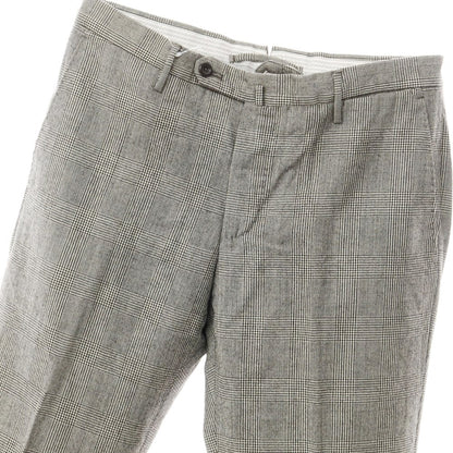 [Used] INCOTEX Wool Check Dress Slacks Pants, Grey [Size 46] [GRY] [A/W] [Condition Rank B] ​​[Men&