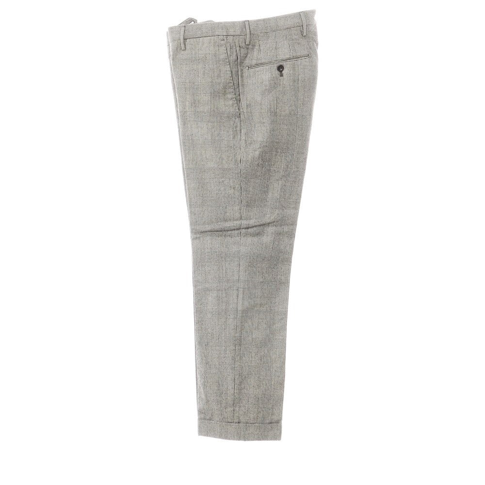 [Used] INCOTEX Wool Check Dress Slacks Pants, Grey [Size 46] [GRY] [A/W] [Condition Rank B] ​​[Men&