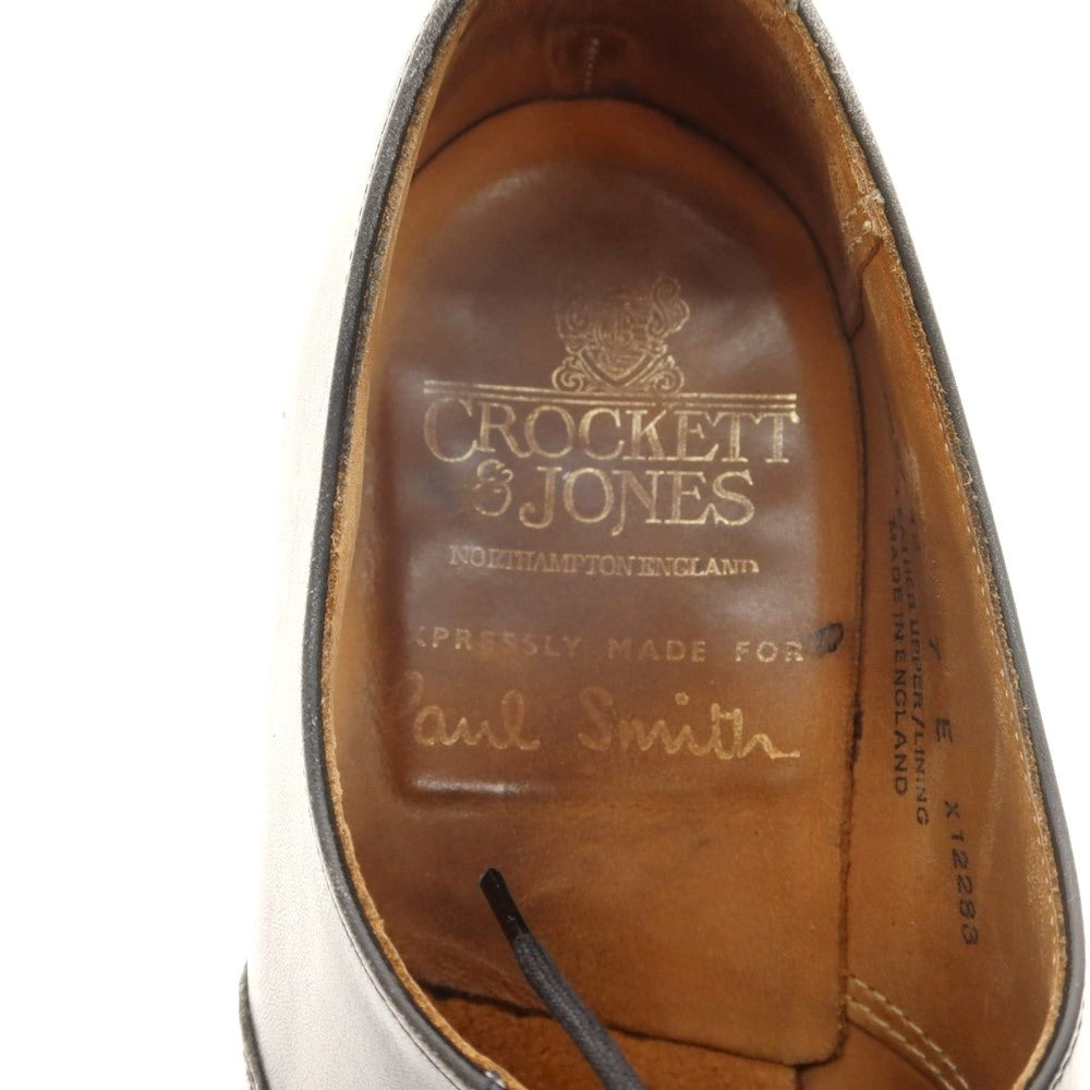 [Used] Paul Smith x Crocket Jones Straight Tip Dress Shoes Black [7 E] [Condition Rank C] [Men&