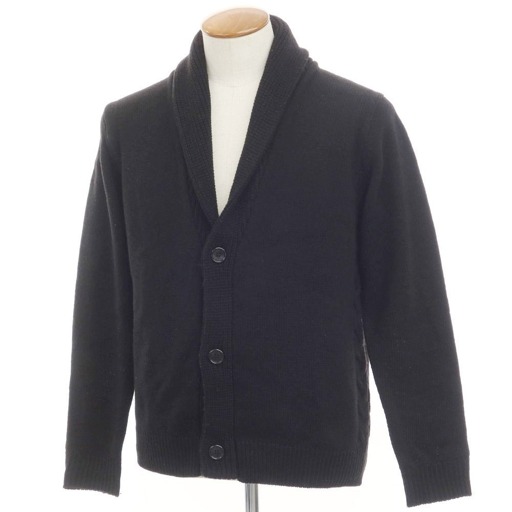 [Used] Nano Universe Acrylic Wool Cashmere Shawl Collar Cardigan Black [Size M] [BLK] [A/W] [Condition Rank C] [Men&