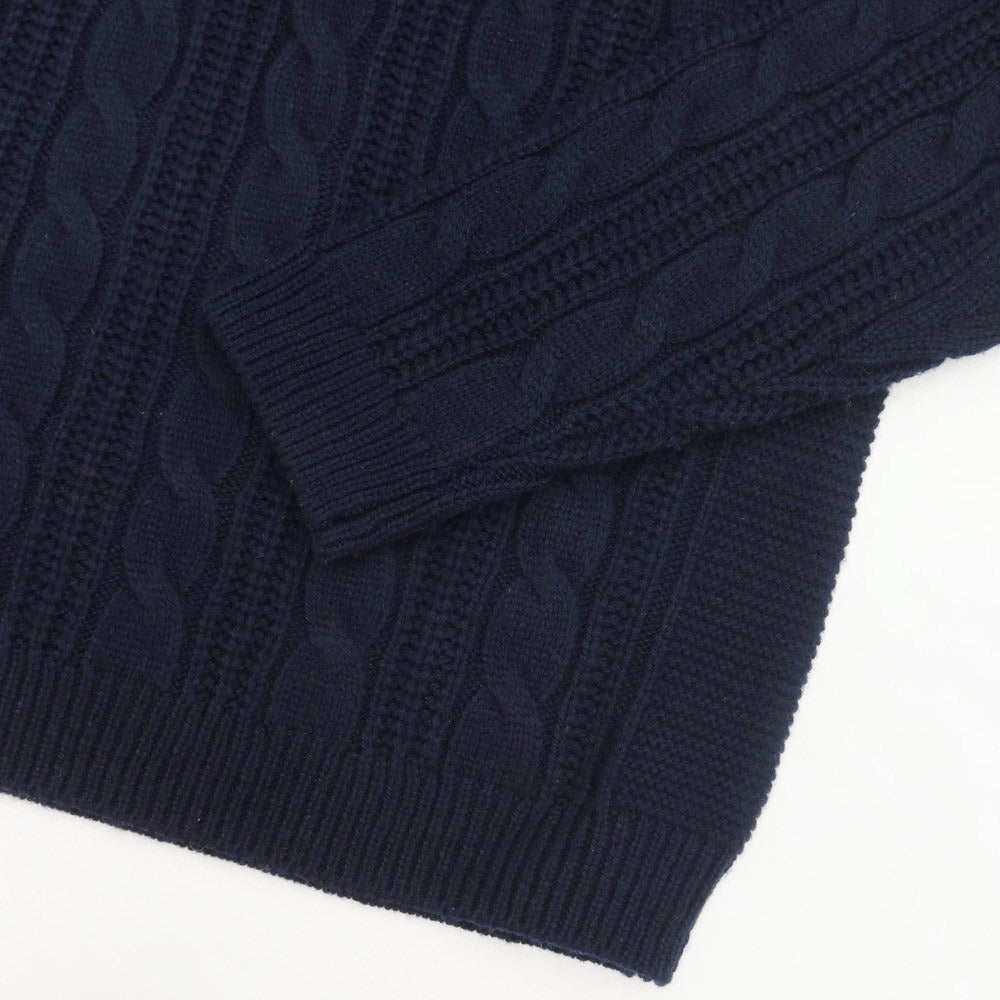 [Used] nano universe mid-gauge acrylic wool cashmere V-neck knit navy [size M] [NVY] [A/W] [condition rank B] ​​[men&