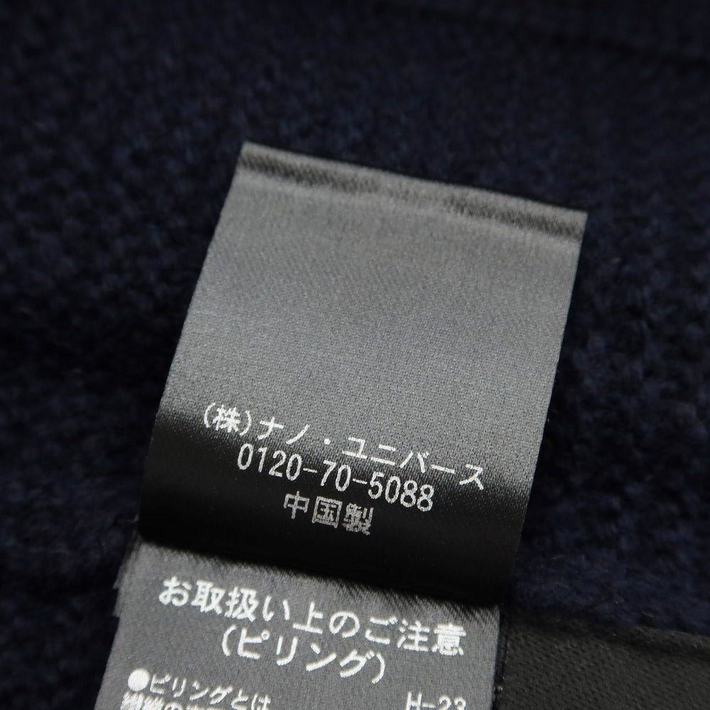 [Used] nano universe mid-gauge acrylic wool cashmere V-neck knit navy [size M] [NVY] [A/W] [condition rank B] ​​[men&