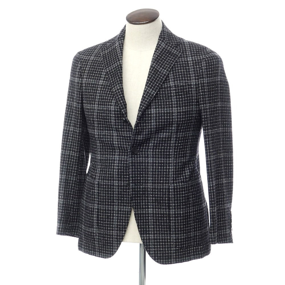 [Used] THE GIGI Wool Cotton Check Jacket Black [48] [Condition Rank B] ​​[Men&