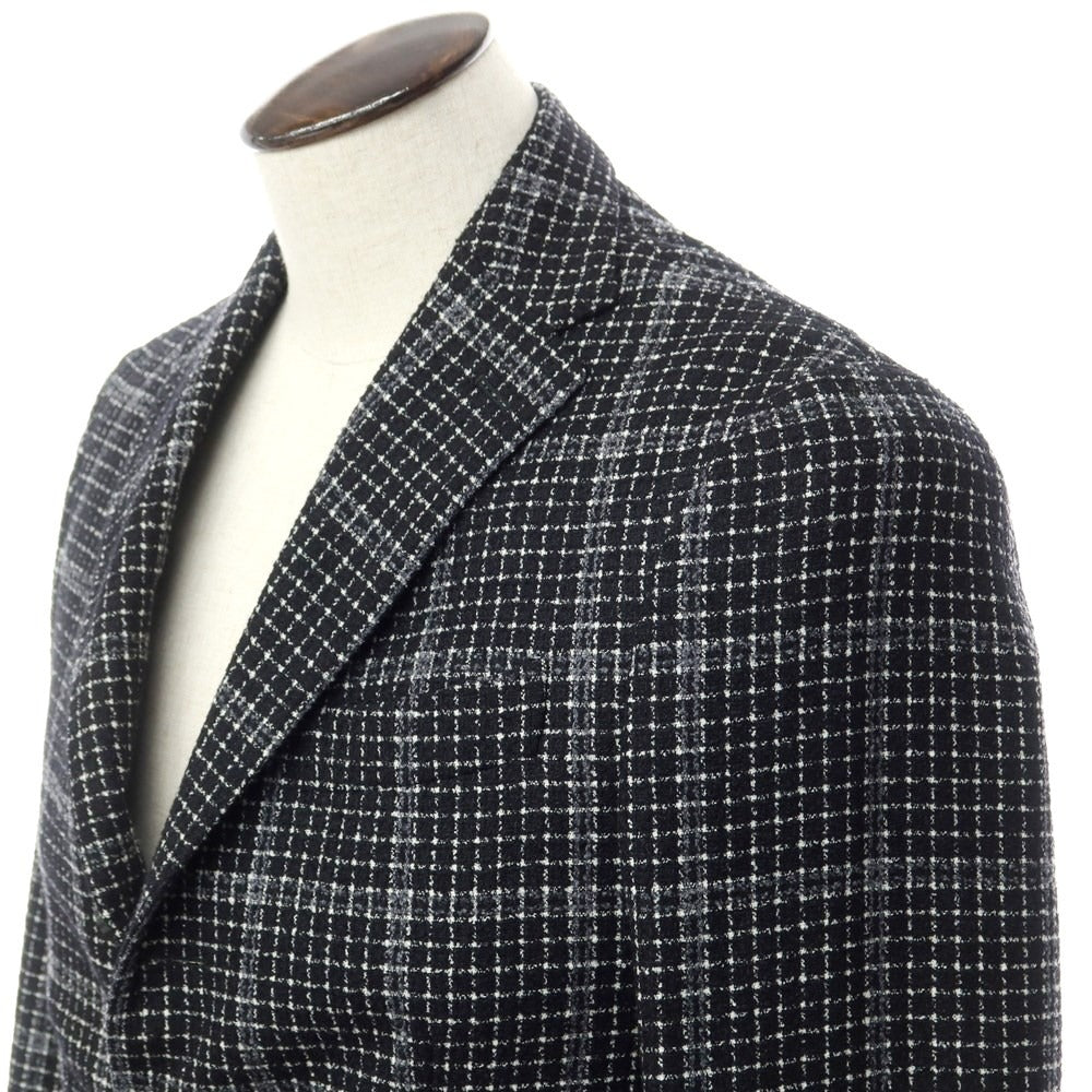 [Used] THE GIGI Wool Cotton Check Jacket Black [48] [Condition Rank B] ​​[Men&