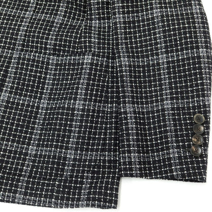 [Used] THE GIGI Wool Cotton Check Jacket Black [48] [Condition Rank B] ​​[Men&