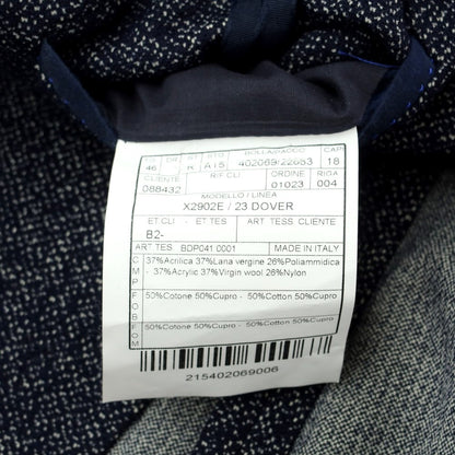 [Used] BOGLIOLI DOVER acrylic wool jersey jacket, navy x off-white [46] [Condition Rank B] ​​[Men&