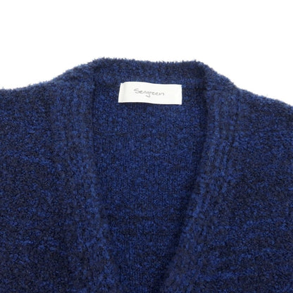 [Used] Seagreen Wool Acrylic Knit Cardigan Navy [Size 3] [NVY] [A/W] [Condition Rank B] ​​[Men&