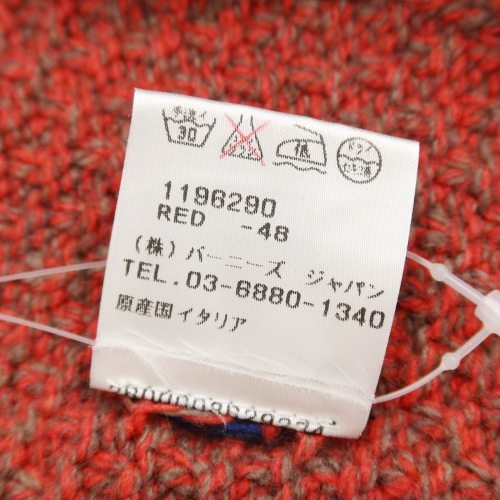 [Used] Drumohr mid-gauge wool turtleneck knit, red x warm gray [size 48] [RED] [A/W] [Condition rank B] ​​[Men&