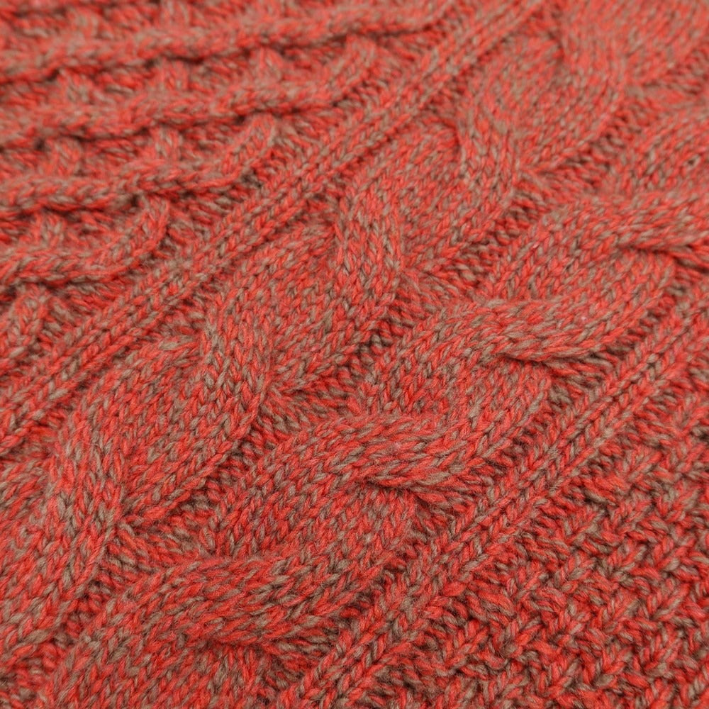 [Used] Drumohr mid-gauge wool turtleneck knit, red x warm gray [size 48] [RED] [A/W] [Condition rank B] ​​[Men&