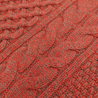 [Used] Drumohr mid-gauge wool turtleneck knit, red x warm gray [size 48] [RED] [A/W] [Condition rank B] ​​[Men&