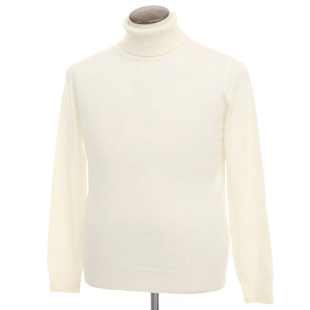 【中古】クルチアーニ CRUCIANI ハイゲージウール タートルネックニット アイボリー【サイズ50】【WHT】【A/W】【状態ランクC】【メンズ】【768772】