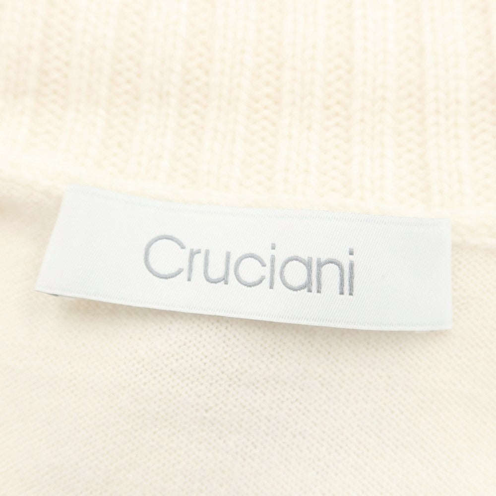 [Used] CRUCIANI High Gauge Wool Turtleneck Knit Ivory [Size 50] [WHT] [A/W] [Condition Rank C] [Men&