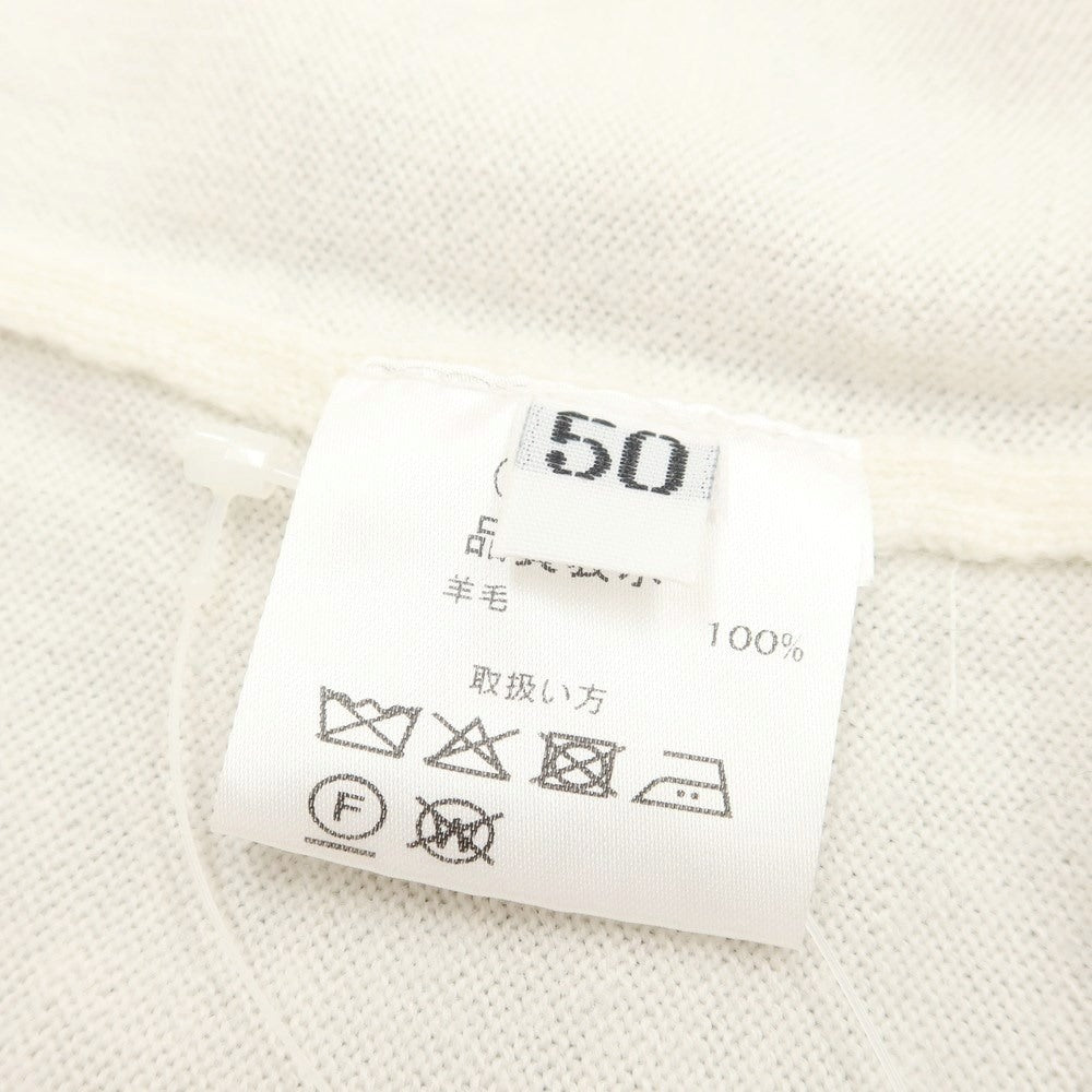 [Used] CRUCIANI High Gauge Wool Turtleneck Knit Ivory [Size 50] [WHT] [A/W] [Condition Rank C] [Men&
