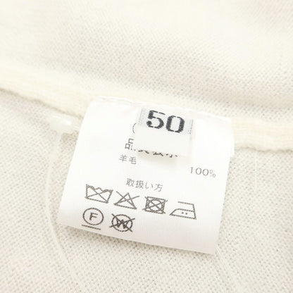 [Used] CRUCIANI High Gauge Wool Turtleneck Knit Ivory [Size 50] [WHT] [A/W] [Condition Rank C] [Men&