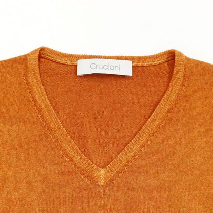 [Used] CRUCIANI High Gauge Wool V-Neck Knit Orange [Size 50] [ORG] [A/W] [Condition Rank B] ​​[Men&