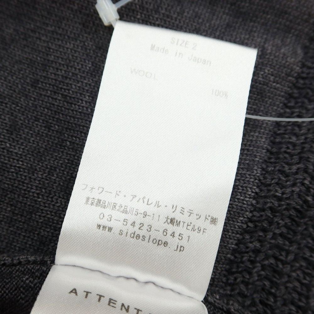 [Used] Side Slope High Gauge Wool Knit Cardigan Dark Gray [Size 2] [GRY] [A/W] [Condition Rank B] ​​[Men&