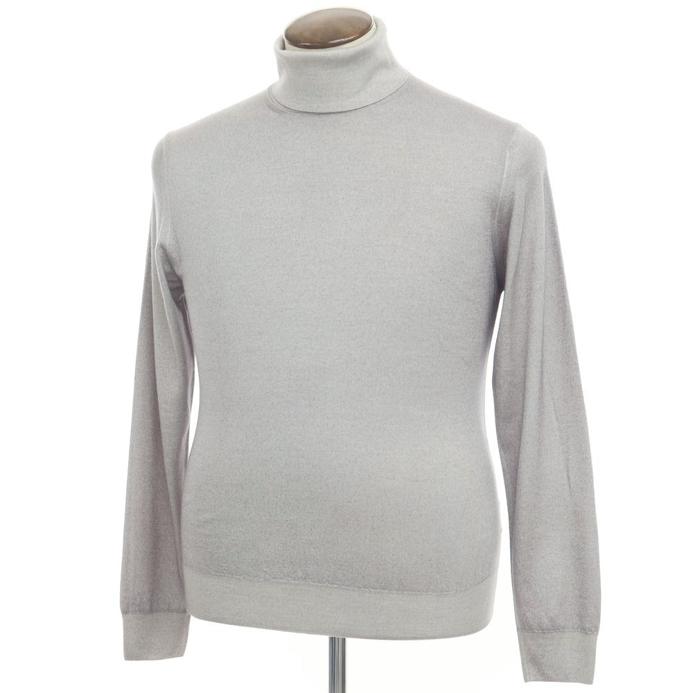 【中古】マウロ オッタヴィアーニ MAURO OTTAVIANI ハイゲージカシミヤシルク タートルネックニット ライトグレー【サイズ50】【GRY】【A/W】【状態ランクB】【メンズ】【768772】