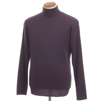 [Used] COMME CA ISM High Gauge Acrylic Turtleneck Knit Dark Purple [Size not listed (M size)] [PUP] [A/W] [Condition B] [Men&