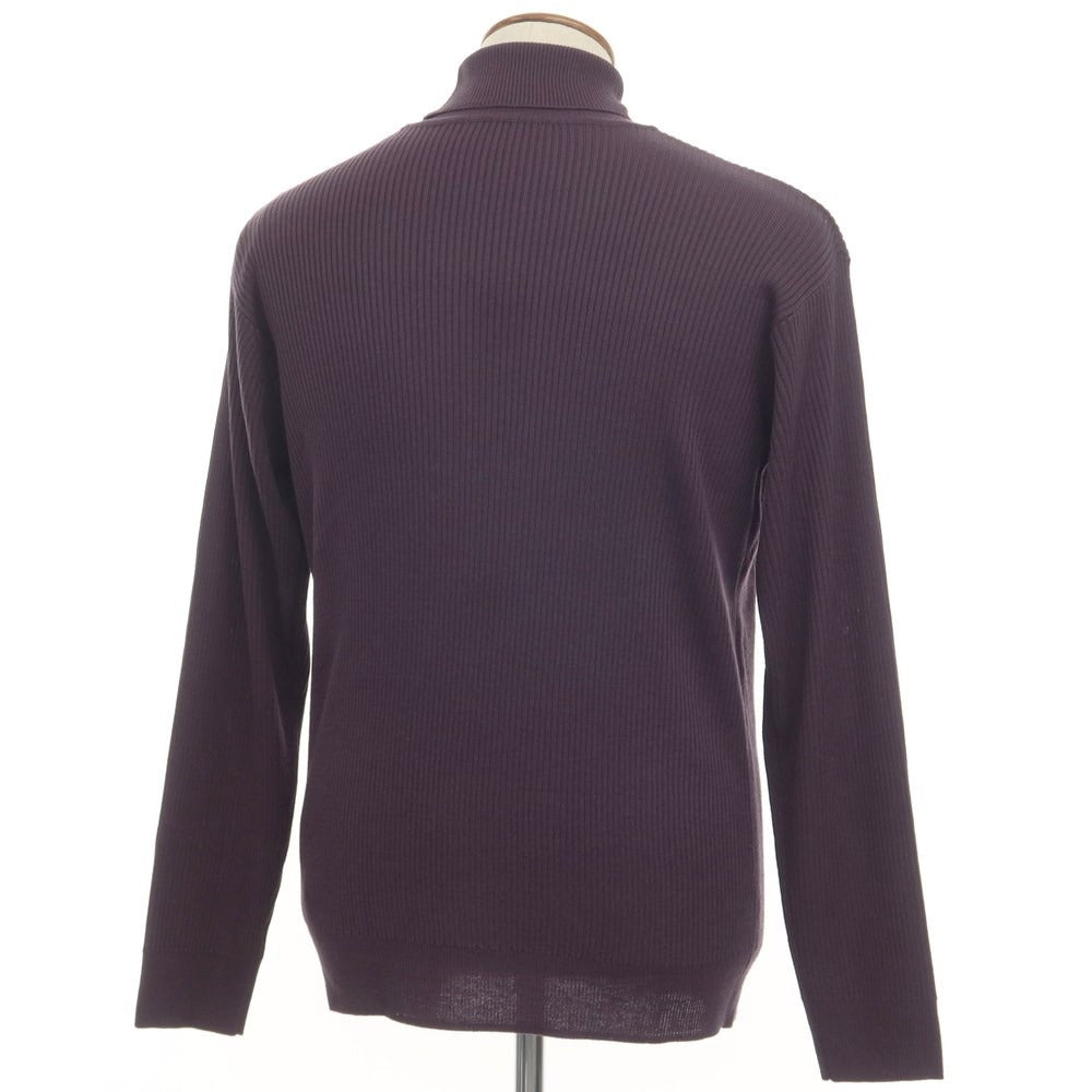 [Used] COMME CA ISM High Gauge Acrylic Turtleneck Knit Dark Purple [Size not listed (M size)] [PUP] [A/W] [Condition B] [Men&