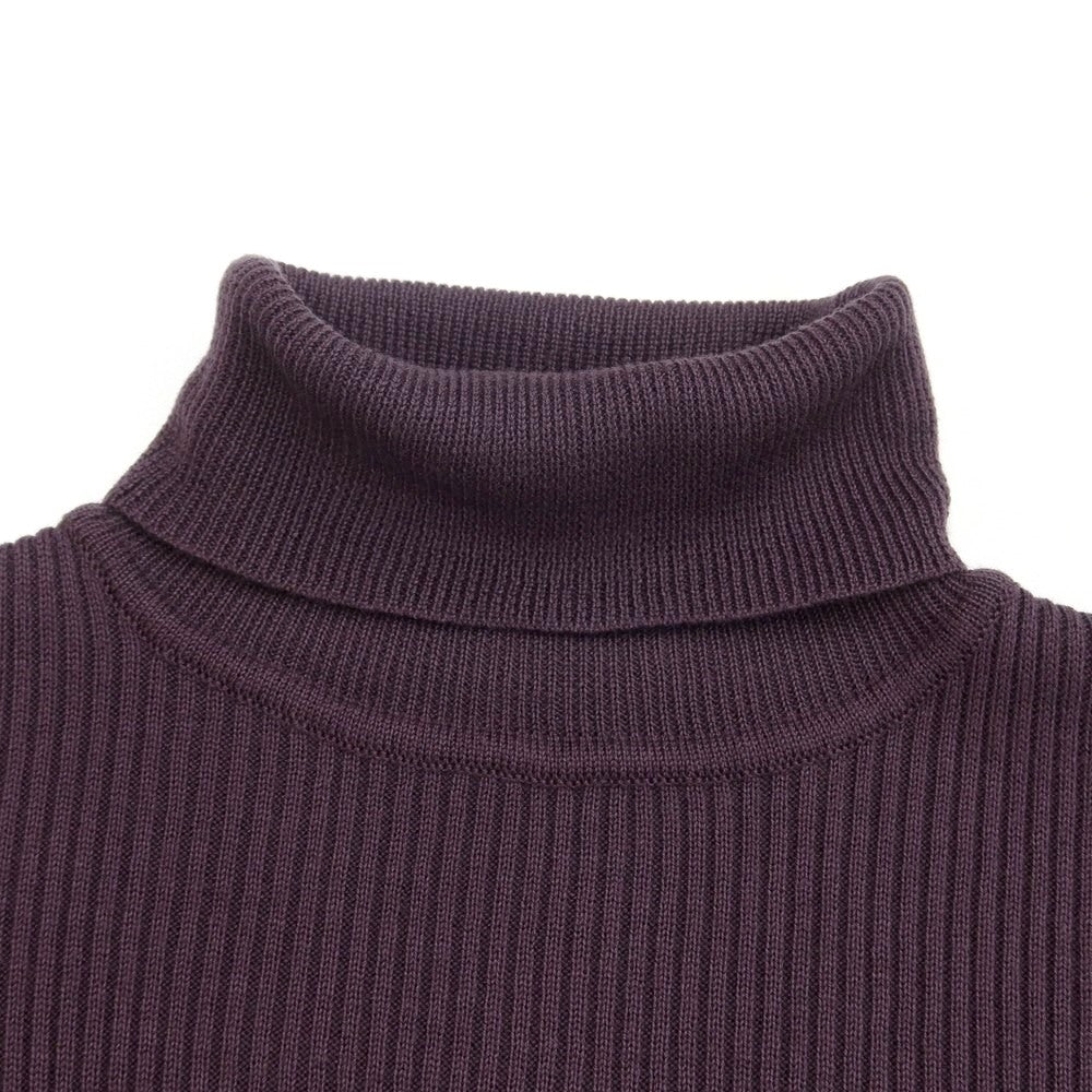 [Used] COMME CA ISM High Gauge Acrylic Turtleneck Knit Dark Purple [Size not listed (M size)] [PUP] [A/W] [Condition B] [Men&