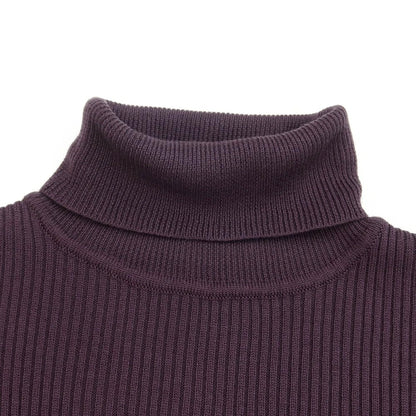 [Used] COMME CA ISM High Gauge Acrylic Turtleneck Knit Dark Purple [Size not listed (M size)] [PUP] [A/W] [Condition B] [Men&