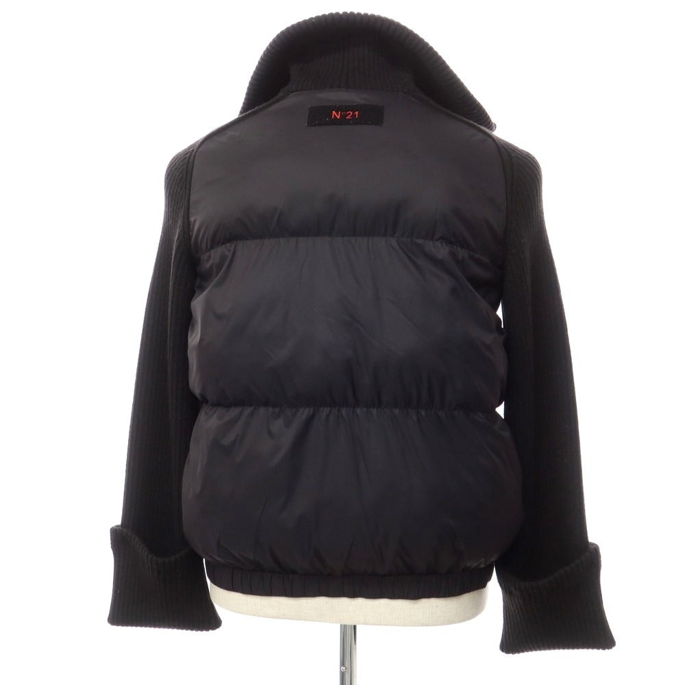 [Used] N°21 Nylon Wool Switching Quilted Blouson Black [M] [Condition Rank C] [Men&