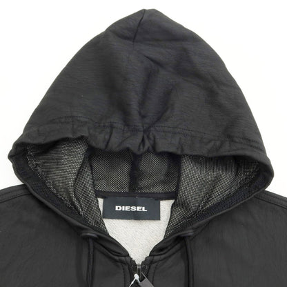 [Used] Diesel Polyurethane-coated sweatshirt hoodie, black [Size XS] [BLK] [A/W] [Condition Rank B] ​​[Men&