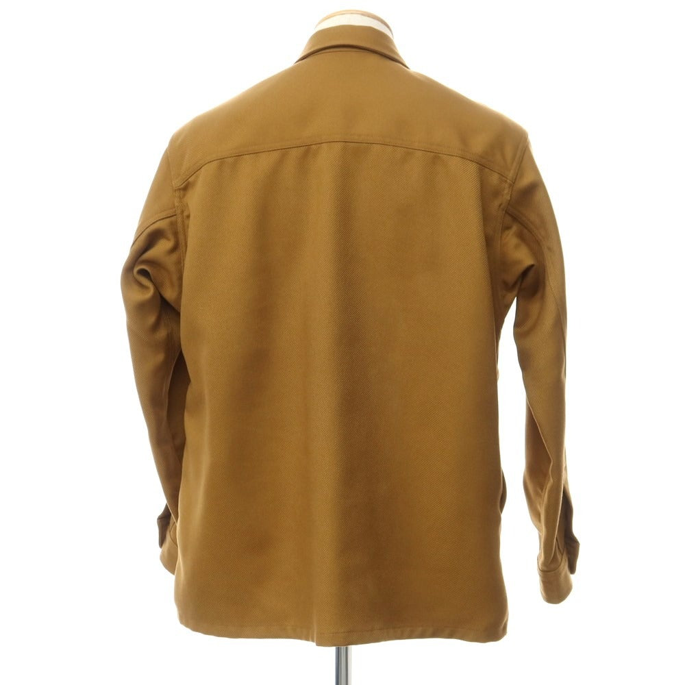 [Used] UNITED ARROWS twill polyester wide silhouette shirt camel brown [S] [Condition rank B] ​​[Men&