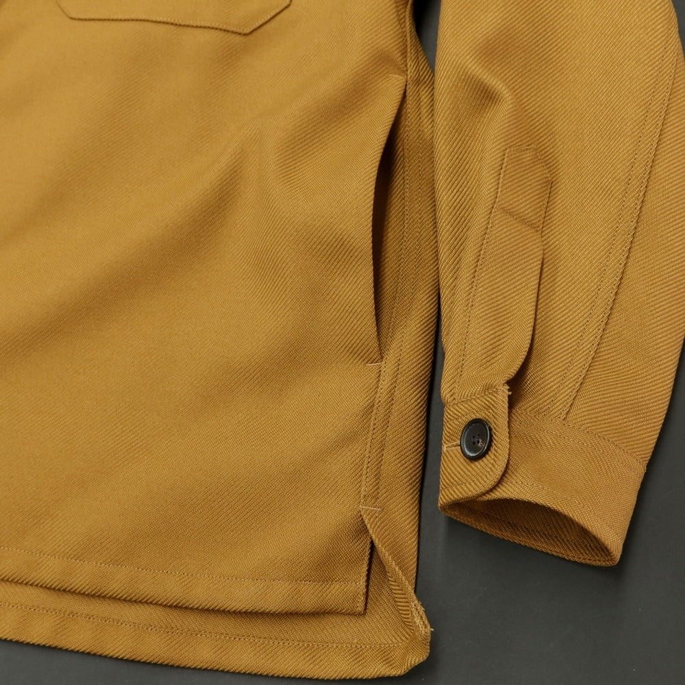 [Used] UNITED ARROWS twill polyester wide silhouette shirt camel brown [S] [Condition rank B] ​​[Men&