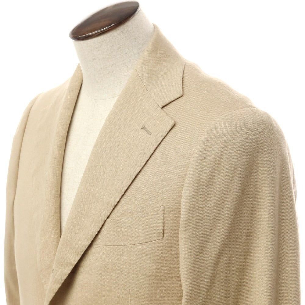 [Used] Brilla per il gusto Linen cotton Chesterfield coat Beige [48] [Condition rank B] [Men&