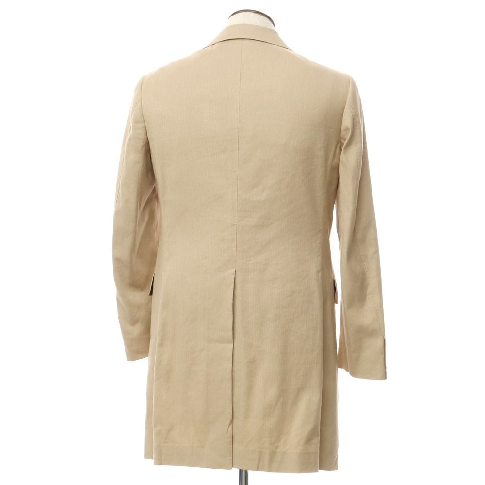 [Used] Brilla per il gusto Linen cotton Chesterfield coat Beige [48] [Condition rank B] [Men&