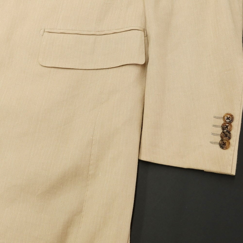 [Used] Brilla per il gusto Linen cotton Chesterfield coat Beige [48] [Condition rank B] [Men&