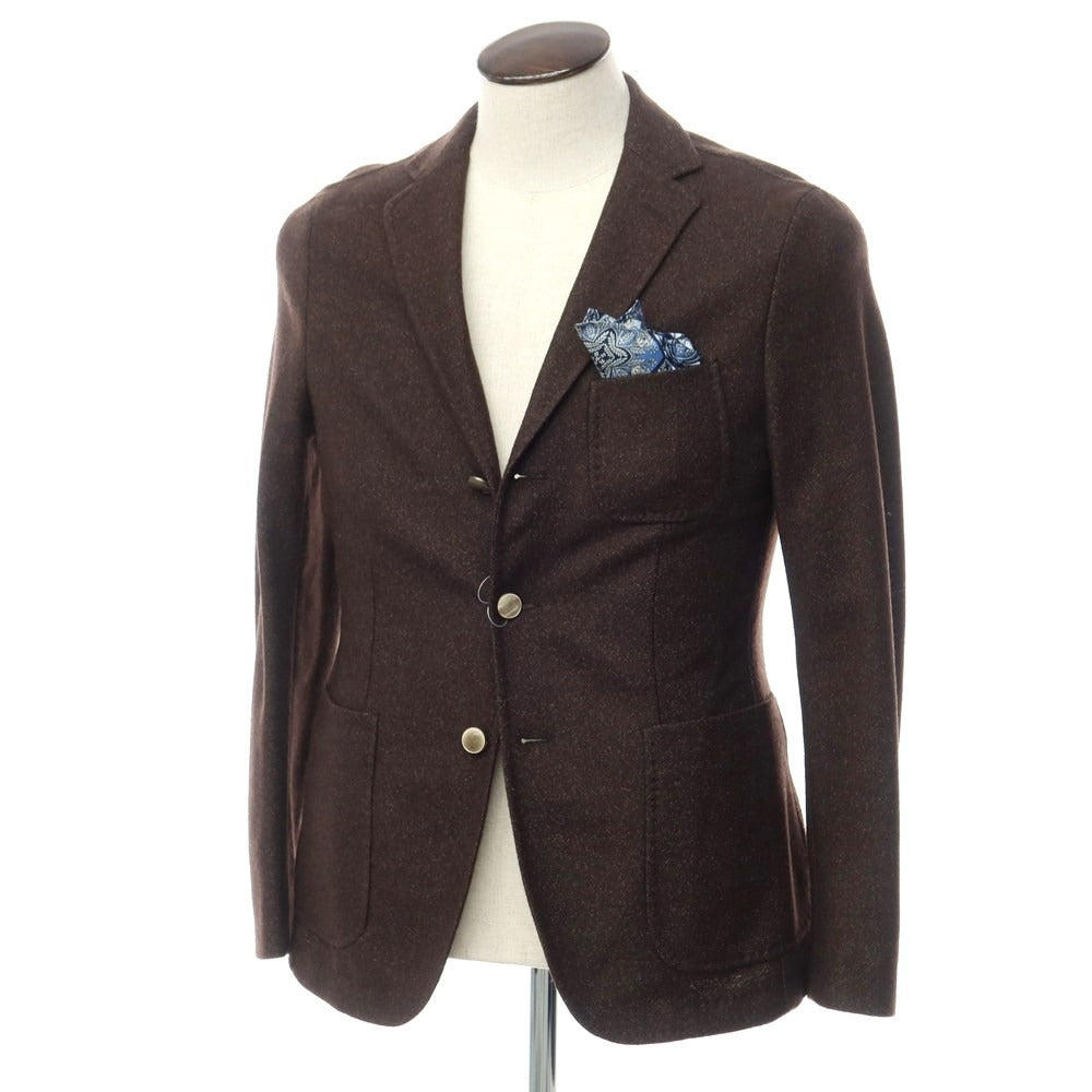 [Used] PAOLONI Wool Polyester Tailored Jacket Dark Brown [48] [Condition Rank B] ​​[Men&