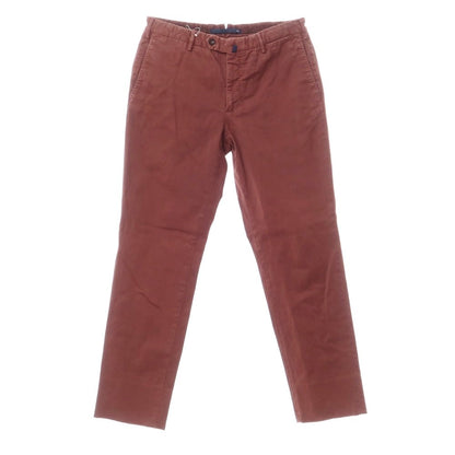 [Used] INCOTEX Stretch Twill Cotton Casual Slacks Pants, Maroon [48] [Condition Rank C] [Men&