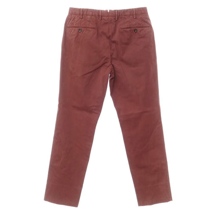 [Used] INCOTEX Stretch Twill Cotton Casual Slacks Pants, Maroon [48] [Condition Rank C] [Men&