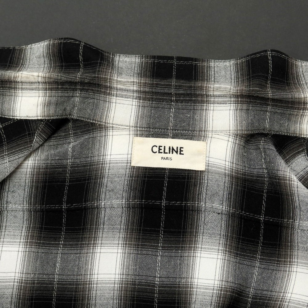 【中古】セリーヌ CELINE レーヨンコットン チェック カジュアルシャツ ブラックxホワイト【 XS 】【 状態ランクC 】【 メンズ 】
[DPD]