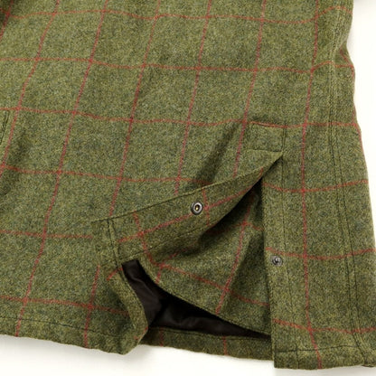 [Used] Barbour SL BEDALE wax wool check field jacket, olive x red [38] [Condition: C] [Men&