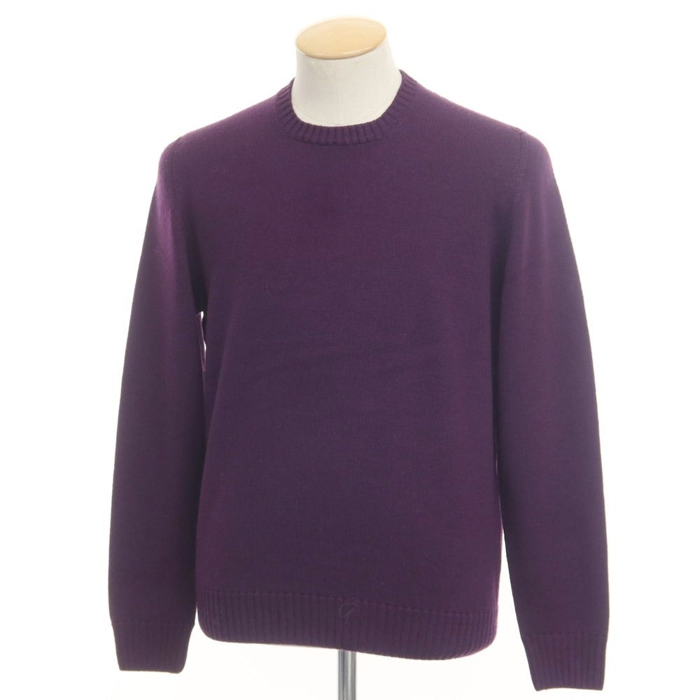 [Used] Drumohr High Gauge Wool Crew Neck Knit Purple [Size 46] [PUP] [A/W] [Condition Rank B] ​​[Men&