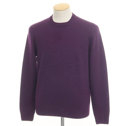 [Used] Drumohr High Gauge Wool Crew Neck Knit Purple [Size 46] [PUP] [A/W] [Condition Rank B] ​​[Men&