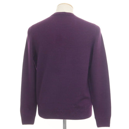 [Used] Drumohr High Gauge Wool Crew Neck Knit Purple [Size 46] [PUP] [A/W] [Condition Rank B] ​​[Men&