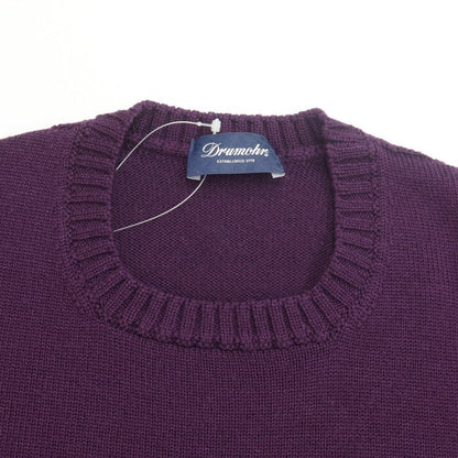 [Used] Drumohr High Gauge Wool Crew Neck Knit Purple [Size 46] [PUP] [A/W] [Condition Rank B] ​​[Men&